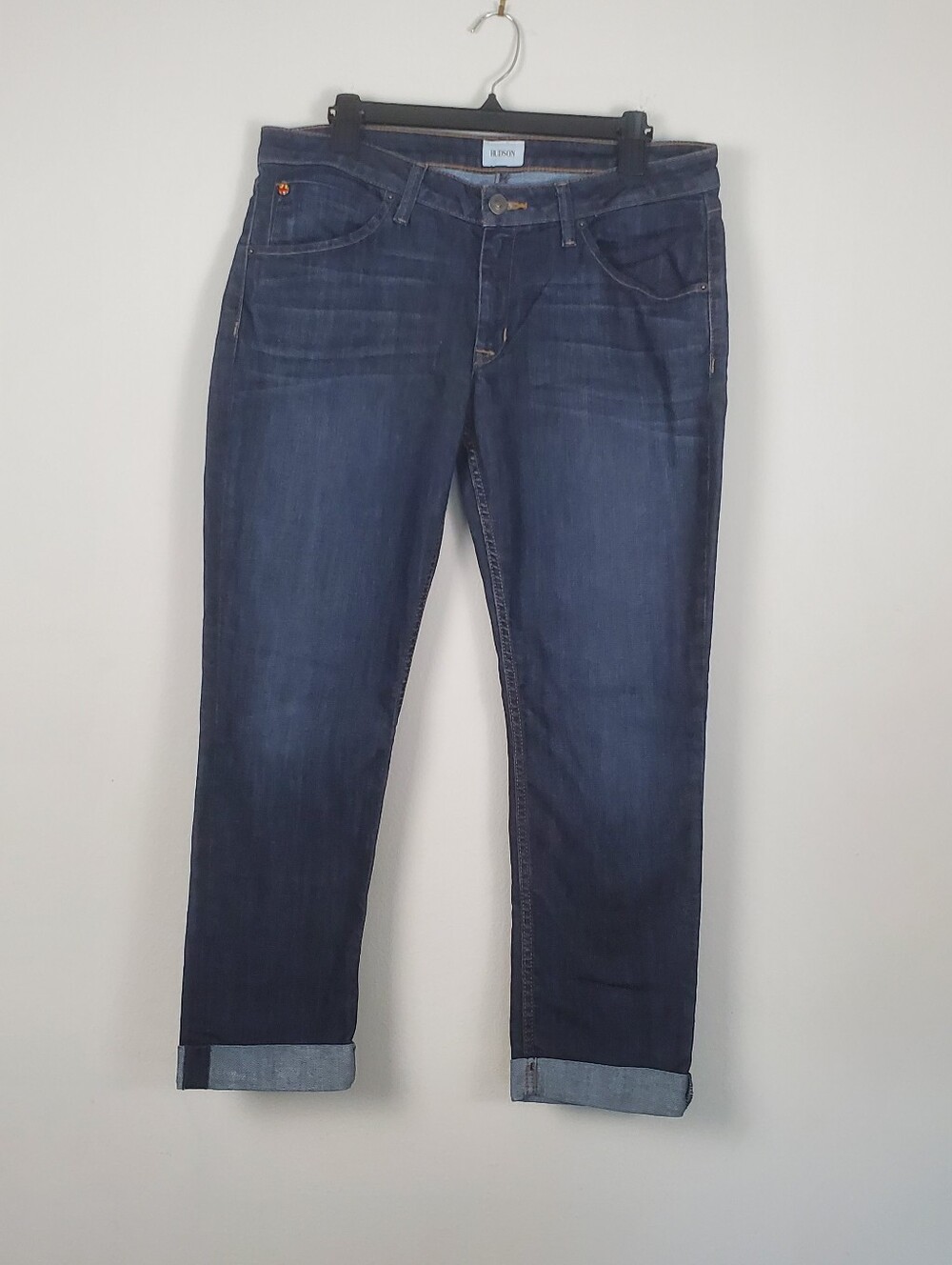 Hudson Womens Straight Cropped Jeans Size 31 Bacara Denim - Picture 2 of 13